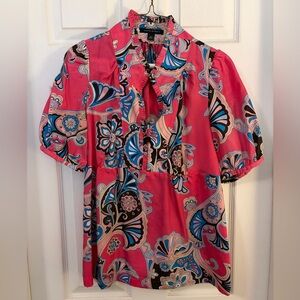 Banana Republic Women’s Multicolor Paisley Shirt size Medium